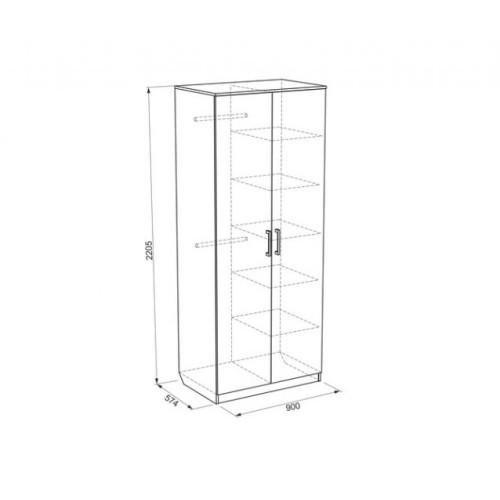 Шкаф 2х-створчатый Колледж