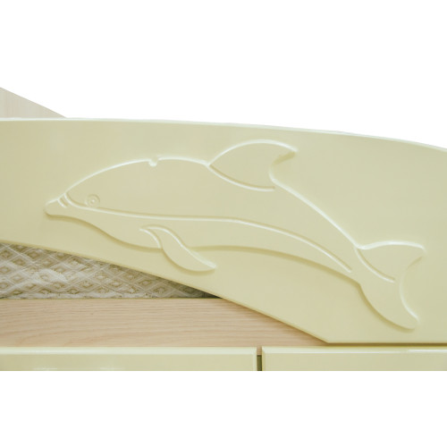 Детская кровать Дельфин МДФ 1,6 м.