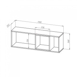 Полка навесная ПН-041 "ЛАЙК"