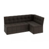Скамья угловая со спальным местом «Домино» (Кашемир коричневый)