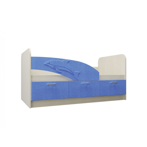 Детская кровать Дельфин МДФ 1,6 м.