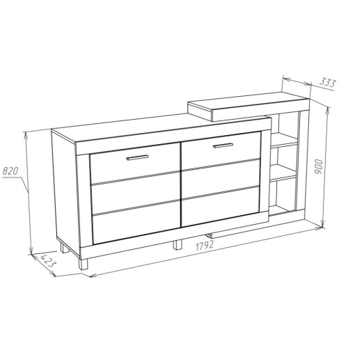 Комод ГК-1800 Генезис