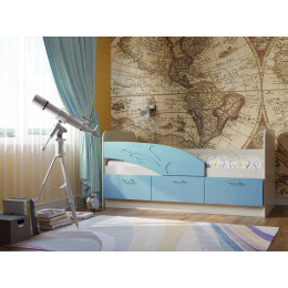 Кровать детская 06.222 "Дельфин" (1600)