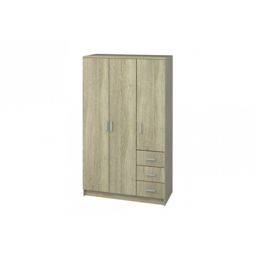 Шкаф 3х-дверный с ящиками Лофт