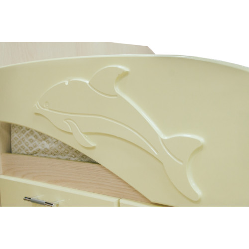 Детская кровать Дельфин МДФ 1,6 м.