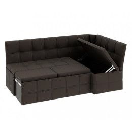 Скамья угловая со спальным местом «Домино» (Кашемир коричневый)