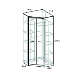 Шкаф угловой "Дакота" (440)