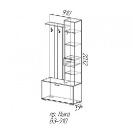 Прихожая "Ника" ВЗ-910 SL