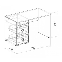 Стол компьютерный №1 "Скай"