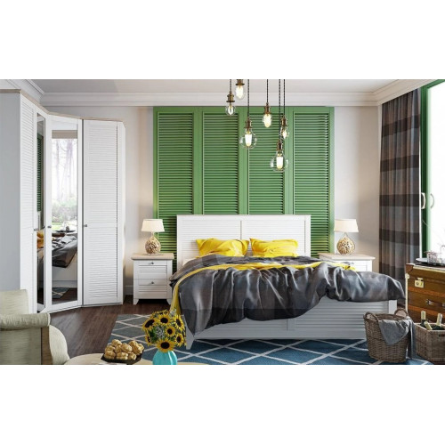 Шкаф угловой с 1-ой дверью с зеркалом «Ривьера» (582)