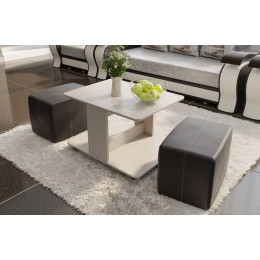 Стол журнальный с пуфиками "Капри"