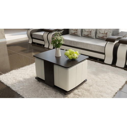 Стол журнальный с пуфиками Капри