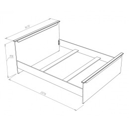 Кровать "Прага" 1600х2000 мм