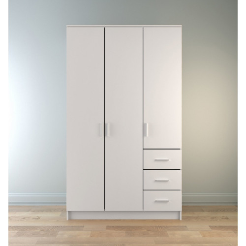 Шкаф 3х-дверный с ящиками Лофт