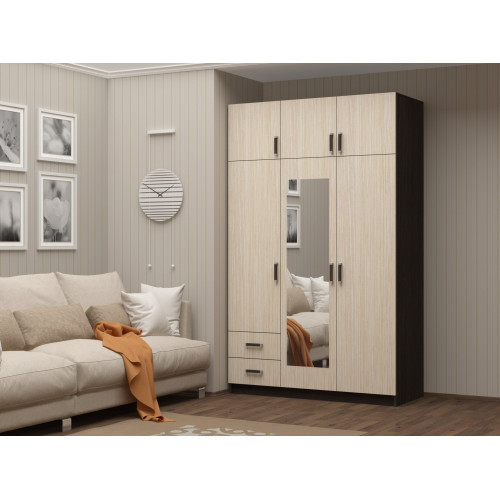 Шкаф 3-створочный с 2-мя ящиками