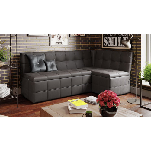 Скамья угловая со спальным местом «Домино» (Кашемир коричневый)