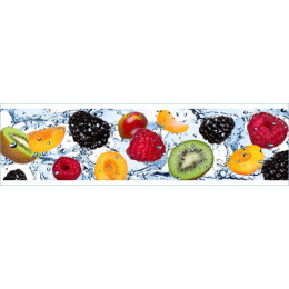 КУХОННЫЙ ФАРТУК ФРУКТЫ В ВОДЕ №1 "АКВАТОН"