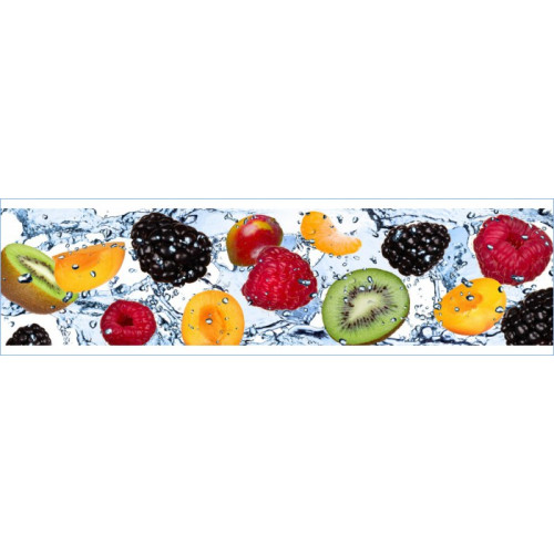 КУХОННЫЙ ФАРТУК ФРУКТЫ В ВОДЕ №1 АКВАТОН