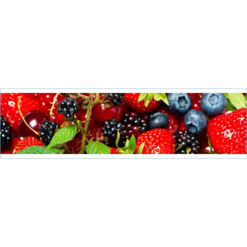 КУХОННЫЙ ФАРТУК ЯГОДНЫЙ МИКС №1АКВАТОН