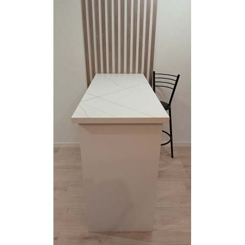 Барная стойка БС-19Б Белый каспий, 120х58