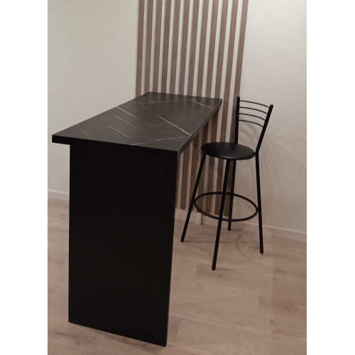 Барная стойка БС-19Ч Пирит тёмный, 140х58