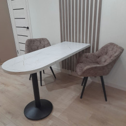 Стол БС-2 Белый каспий, 110х40