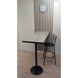 Барная стойка БС-2Ч Каспий серый пр, 120х50