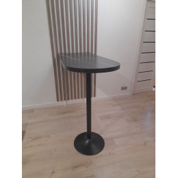 Барная стойка БС-2Ч Черный тунис глянец, 120х58