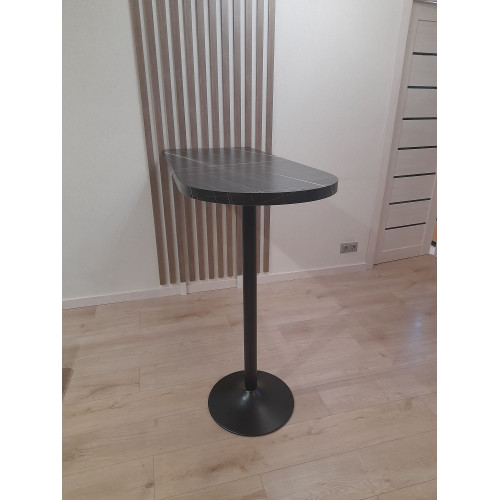 Барная стойка БС-2Ч Черный тунис глянец, 120х58