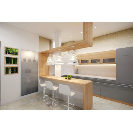 КУХНЯ А-024 КУХНЯ С ФАСАДАМИ SOFT-TOUCH