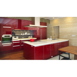 КУХНЯ А-027 с высокоглянцевыми фасадами