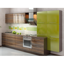 КУХНЯ А-031 с высокоглянцевыми фасадами