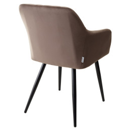 Стул BRANDY BLUVEL-38 латте/ черный каркас, М-City