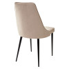 Стул NEPAL-P БЕЖЕВЫЙ #5, велюр/ черный каркас М-City