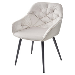 Стул BREEZE G108-06 серебристо-серый/темно-серый каркас, велюр М-City