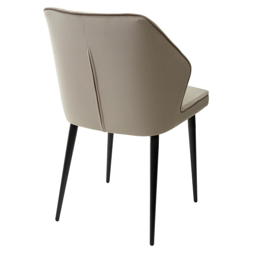 Стул SEATTLE-V ЛАТТЕ #25, велюр / черный каркас М-City