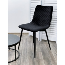 Стул TINTIN BLUVEL-19 BLACK / черный каркас М-City