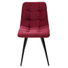 Стул CHILLI-Q винный #16, велюр / черный каркас М-City