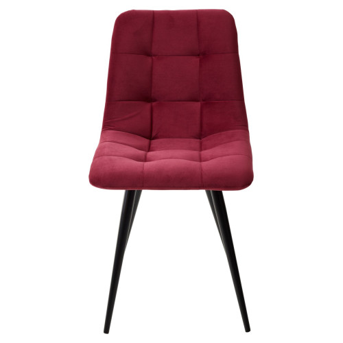 Стул CHILLI-Q винный #16, велюр / черный каркас М-City
