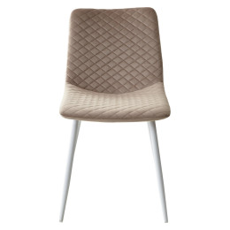 Стул TINTIN BLUVEL-40 BEIGE / белый каркас М-City
