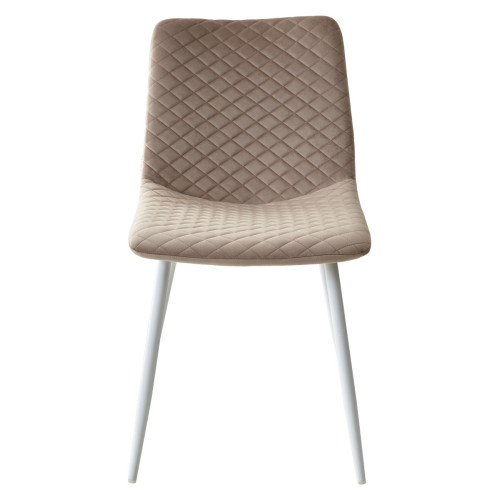 Стул TINTIN BLUVEL-40 BEIGE / белый каркас М-City