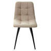 Стул CHILLI-Q бежевый #5, велюр / черный каркас М-City