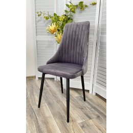 Стул Руссо Серый Catalana #C8, велюр / черный каркас M-City БЕЗ НДС
