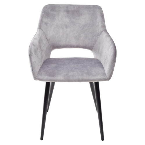 Стул ALLY VBP-203 античный серебристо-серый/черный каркас M-City