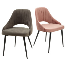 Стул FANTINE-LS ЗЕЛЕНЫЙ #19, велюр / черный каркас М-City