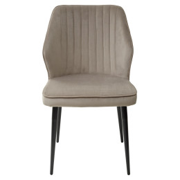 Стул SEATTLE-V ЛАТТЕ #25, велюр / черный каркас М-City