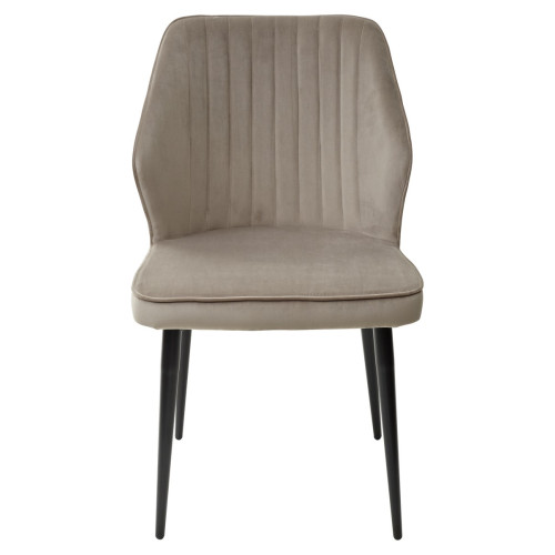 Стул SEATTLE-V ЛАТТЕ #25, велюр / черный каркас М-City