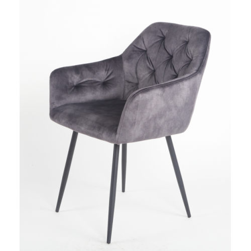 Стул PERU BLUVEL-14 GREY, велюр M-City