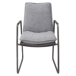 Стул MALABO GREY, ткань + экокожа М-City