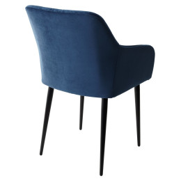 Стул BRANDY-X СИНИЙ #29, велюр / черный каркас М-City